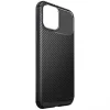 Husa Cover Uniq Hexa Fibra Carbon pentru iPhone 12/12 Pro Negru