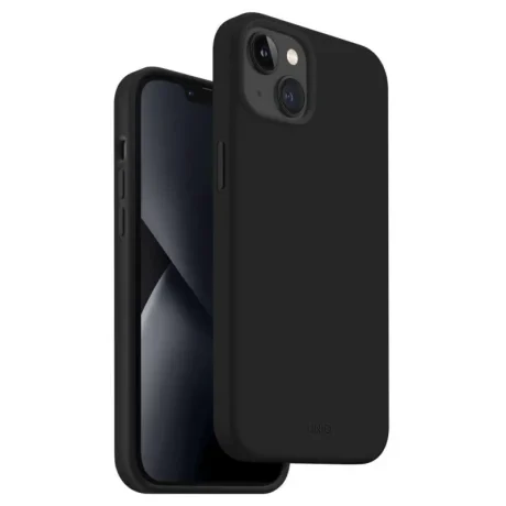 Husa Cover UNIQ Lino Hue Magclick pentru iPhone 14 Plus charcoal Gri