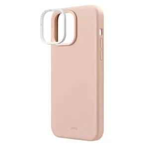Husa Cover UNIQ Lino Hue Magclick pentru iPhone 14 Pro Max Blush Roz