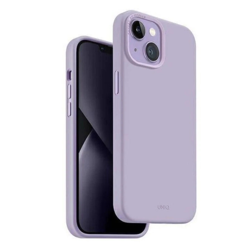 Husa Cover UNIQ Lino pentru iPhone 14 Plus lilac Mov thumb