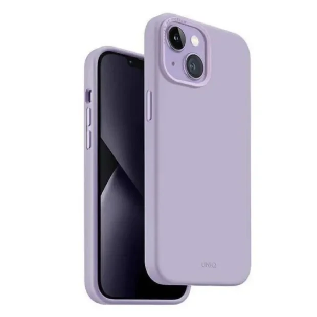 Husa Cover UNIQ Lino pentru iPhone 14 Plus lilac Mov