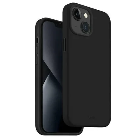 Husa Cover UNIQ Lino pentru iPhone 14 Plus Midnight Negru