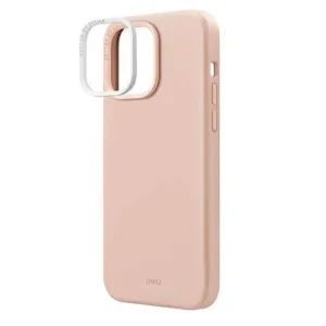 Husa Cover UNIQ Lino pentru iPhone 14 Pro Roz Blush