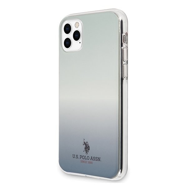 Husa Cover US Polo Gradient Pattern Collection pentru iPhone 11 Pro Max Blue thumb