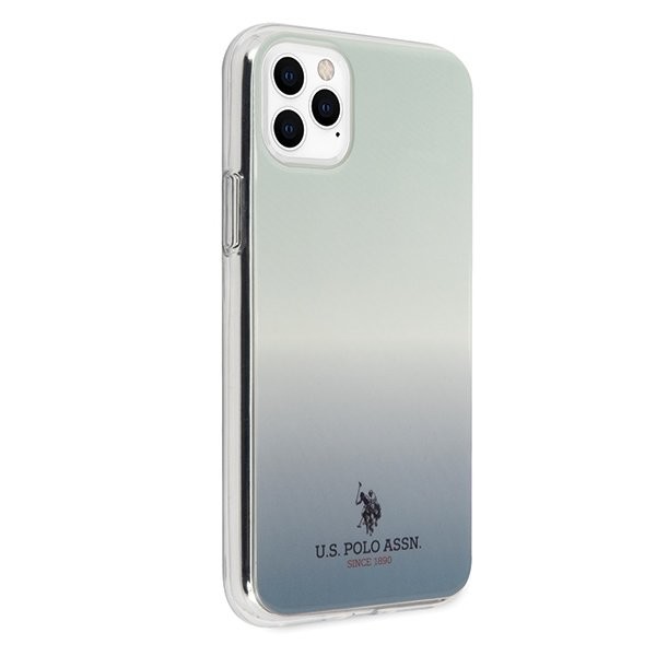 Husa Cover US Polo Gradient Pattern Collection pentru iPhone 11 Pro Blue thumb