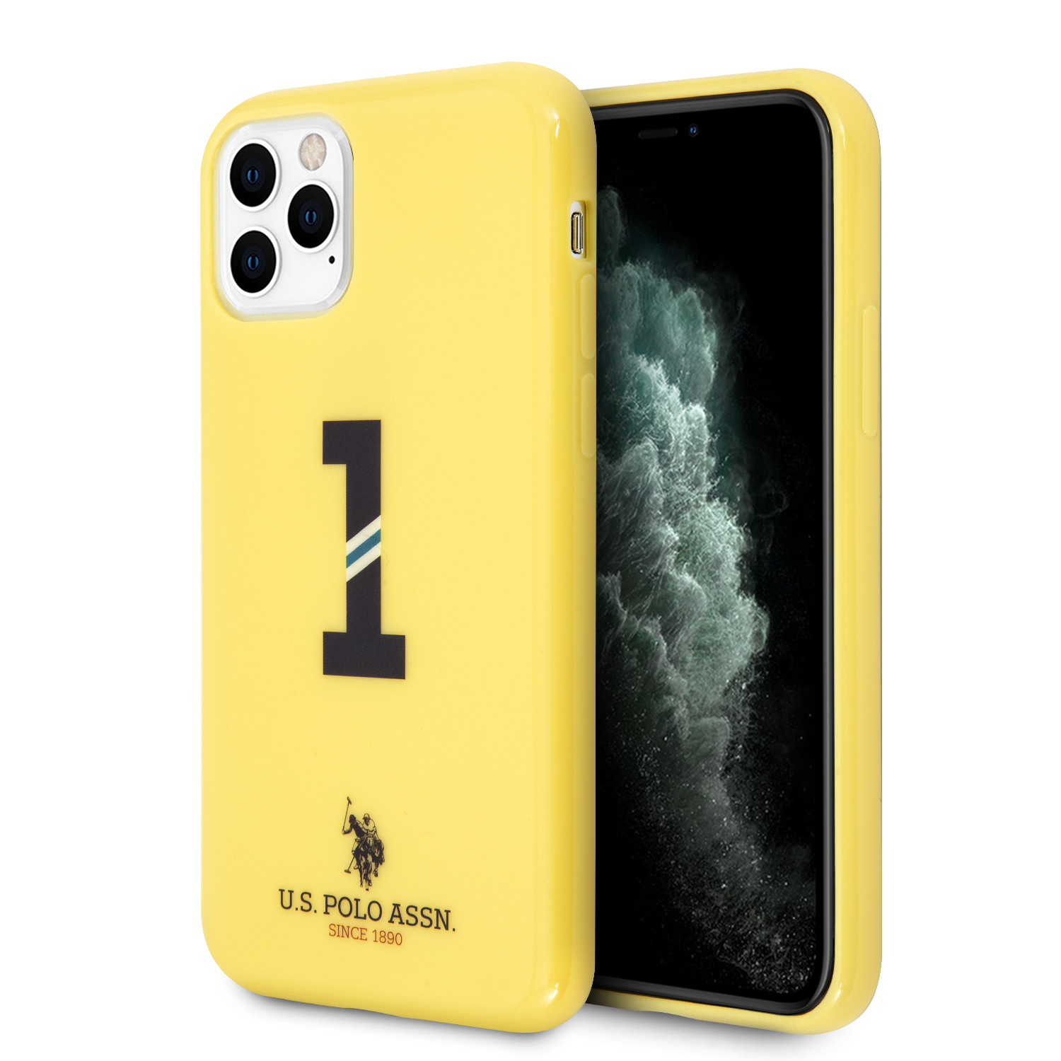 Husa Cover US Polo No.1 Bicolor pentru iPhone 11 Pro Galben thumb