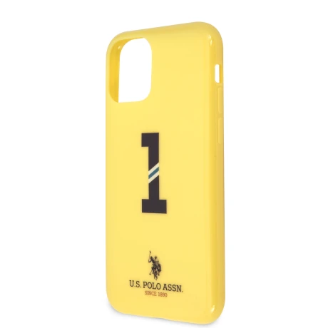 Husa Cover US Polo No.1 Bicolor pentru iPhone 11 Galben