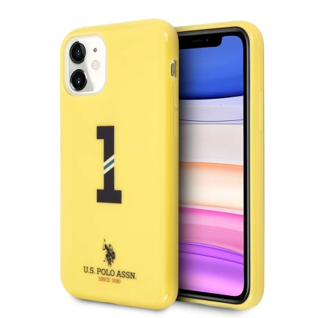 Husa Cover US Polo No.1 Bicolor pentru iPhone 11 Galben