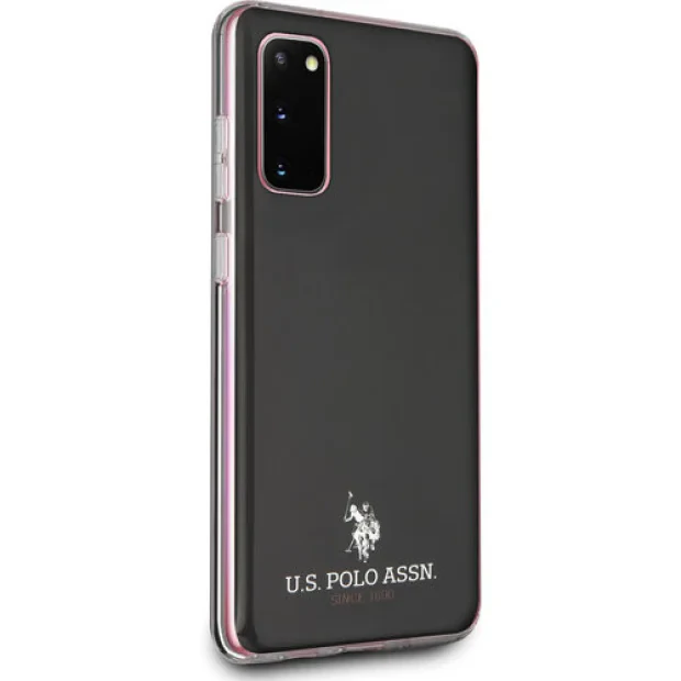 Husa Cover US Polo Shiny pentru Samsung Galaxy S20 Neagra