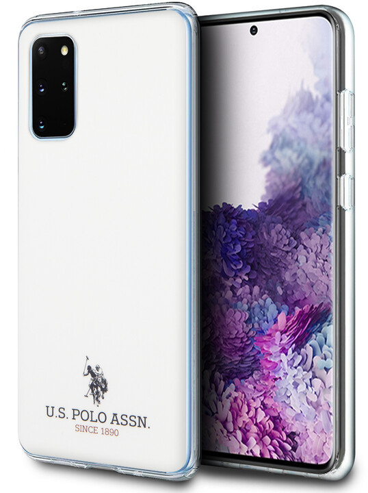 Husa Cover US Polo Shiny pentru Samsung Galaxy S20 Plus Alba thumb