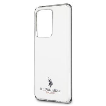 Husa Cover US Polo Shiny pentru Samsung Galaxy S20 Ultra Alba thumb