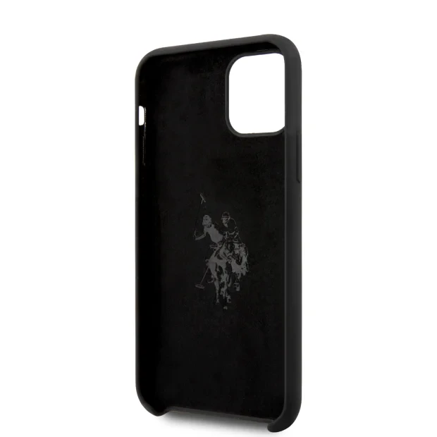 Husa Cover US Polo Silicone Big Horse pentru iPhone 11 Pro Max Negru