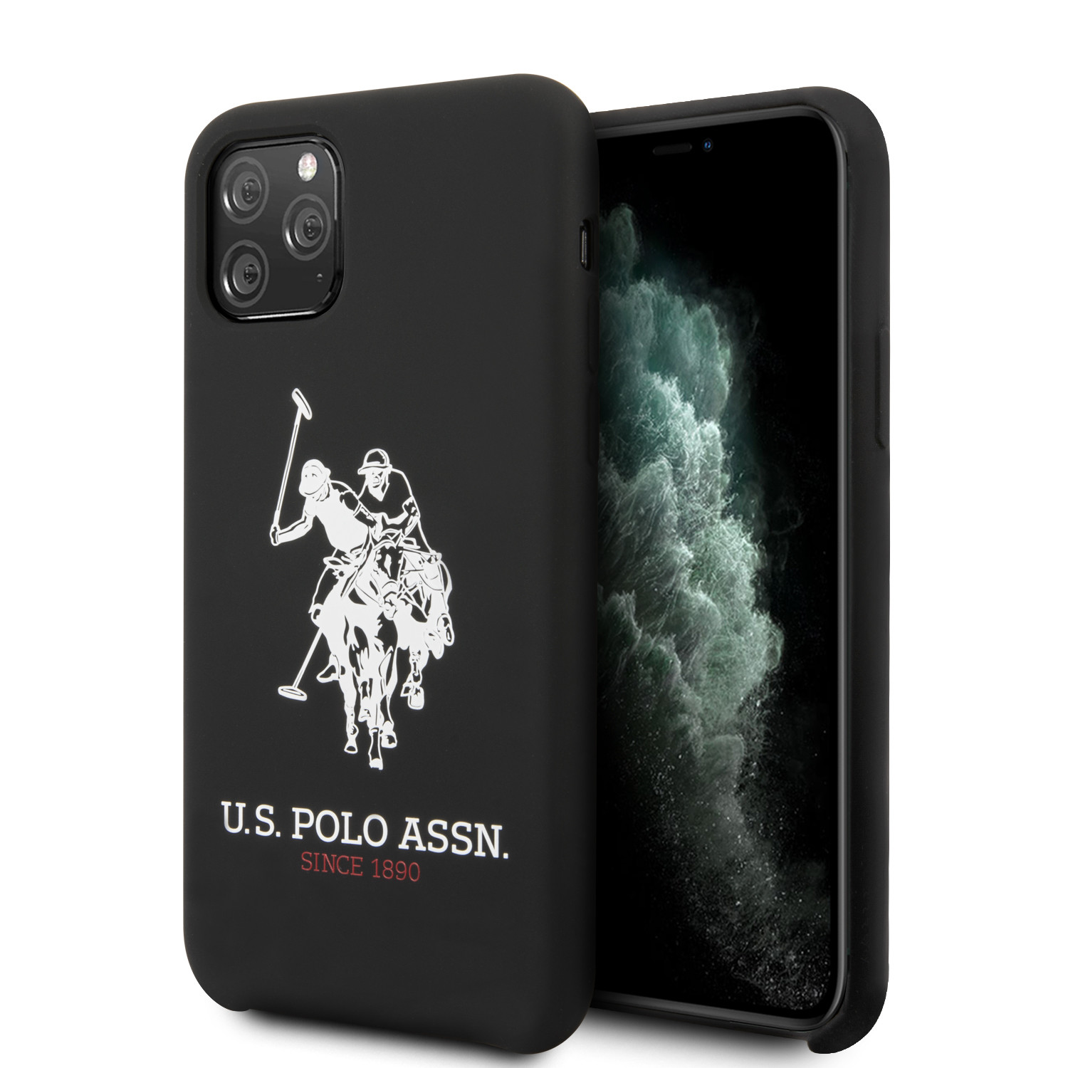 Husa Cover US Polo Silicone Big Horse pentru iPhone 11 Pro Max Negru thumb