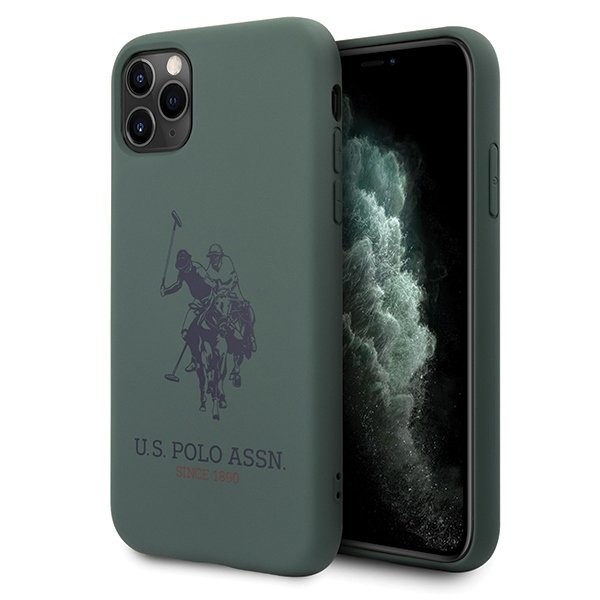 Husa Cover US Polo Silicone Big Horse pentru iPhone 11 Pro Max Green thumb