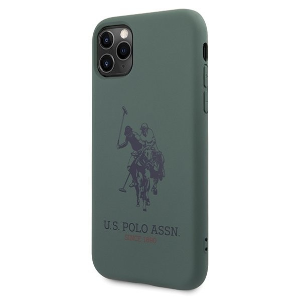 Husa Cover US Polo Silicone Big Horse pentru iPhone 11 Pro Max Green thumb