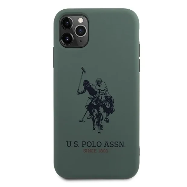Husa Cover US Polo Silicone Big Horse pentru iPhone 11 Pro Max Green