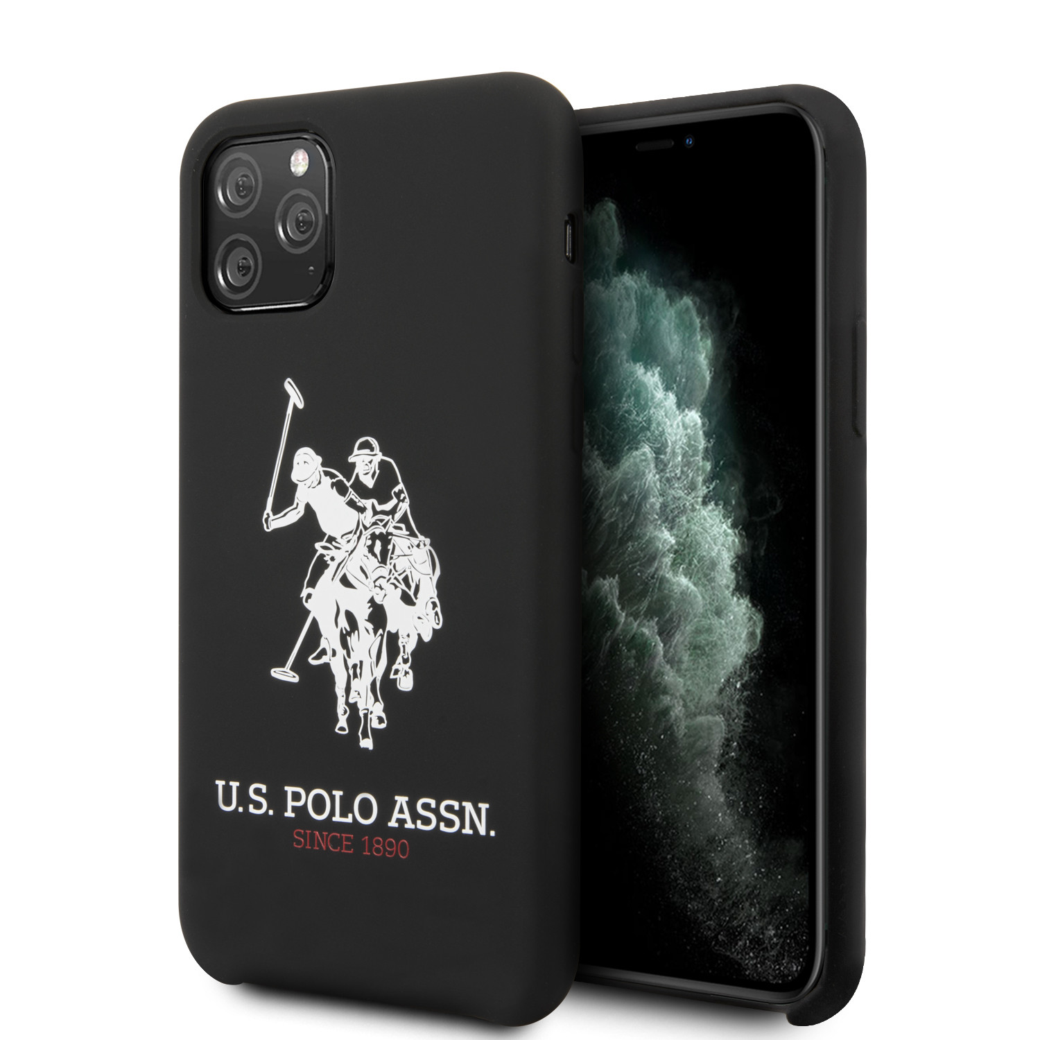 Husa Cover US Polo Silicone Big Horse pentru iPhone 11 Pro Negru thumb