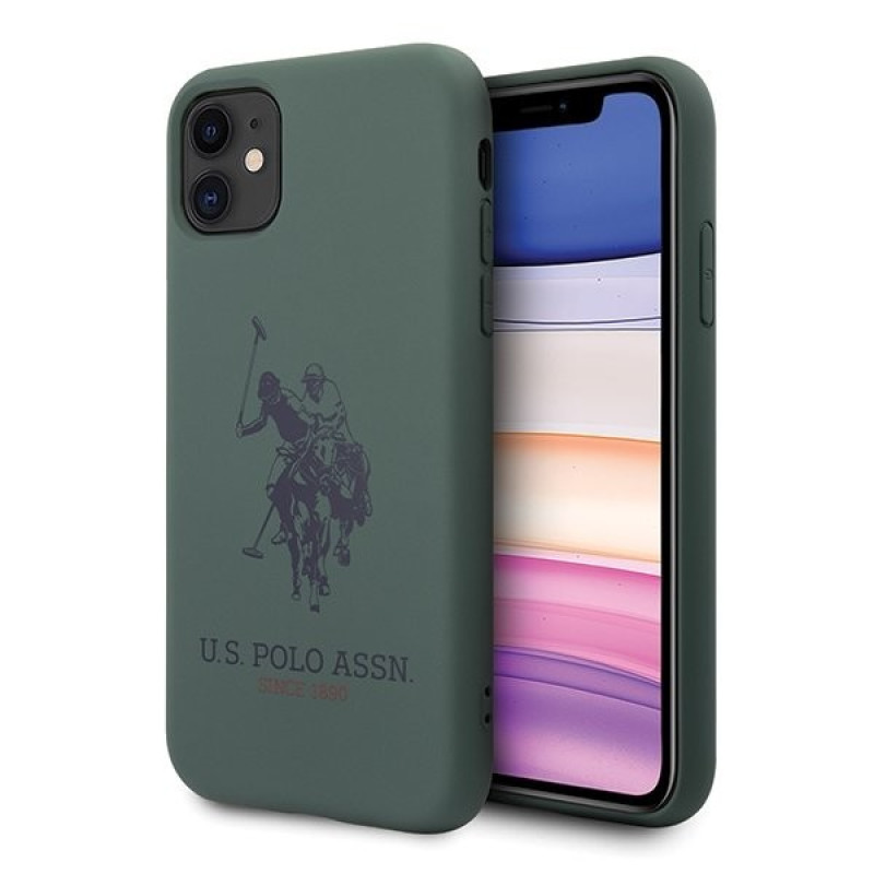 Husa Cover US Polo Silicone Big Horse pentru iPhone 11 Green