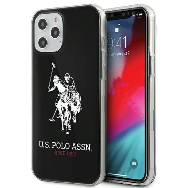 Husa Cover US Polo Silicone Big Horse pentru iPhone 12 Pro Max Black thumb
