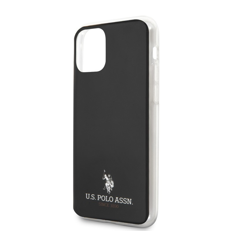 Husa Cover US Polo Silicone Big Horse pentru iPhone 12/12 Pro Black thumb