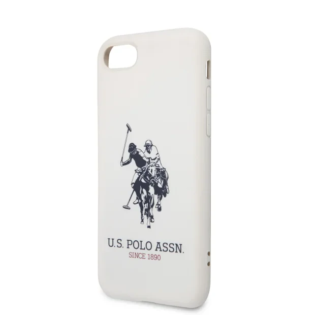 Husa Cover US Polo Silicone Big Horse pentru iPhone 7/8/SE2  Alb