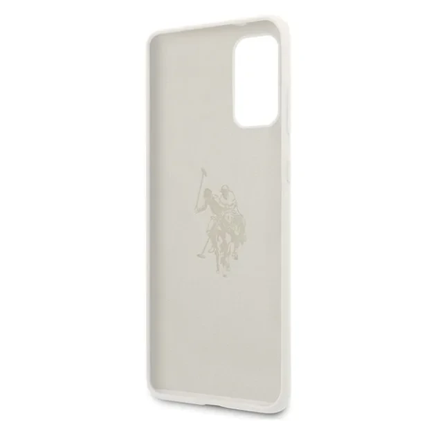 Husa Cover US Polo Silicone Big Horse pentru Samsung Galaxy S20 Plus White