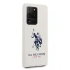 Husa Cover US Polo Silicone Big Horse pentru Samsung Galaxy S20 Ultra White