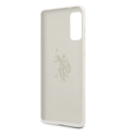 Husa Cover US Polo Silicone Big Horse pentru Samsung Galaxy S20 White