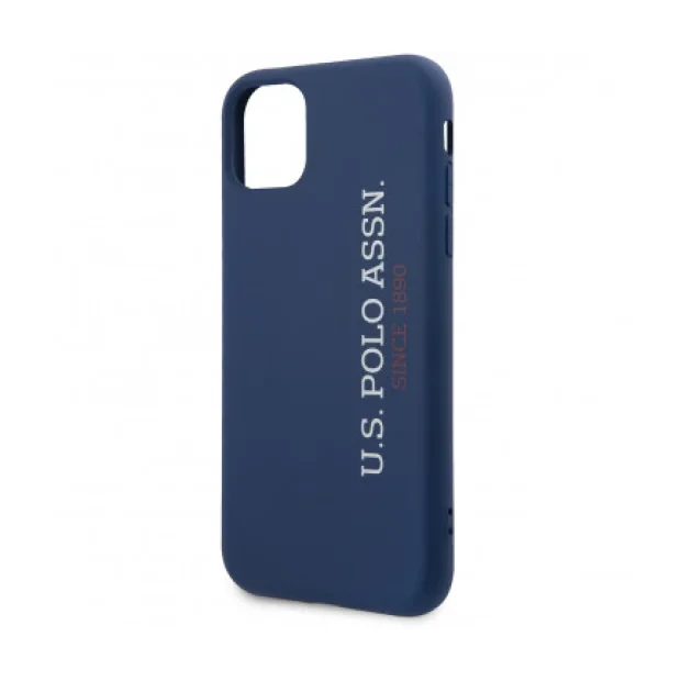 Husa Cover US Polo Silicone Effect Kryt pentru iPhone 11 Pro Blue