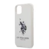 Husa Cover US Polo Silicone Effect pentru iPhone 11 Alb
