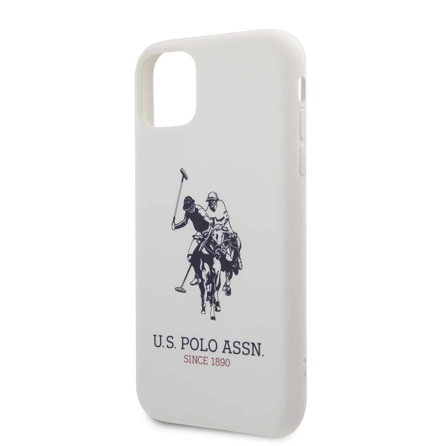 Husa Cover US Polo Silicone Effect pentru iPhone 11 Pro Alb thumb