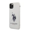 Husa Cover US Polo Silicone Effect pentru iPhone 11 Pro Max Alb