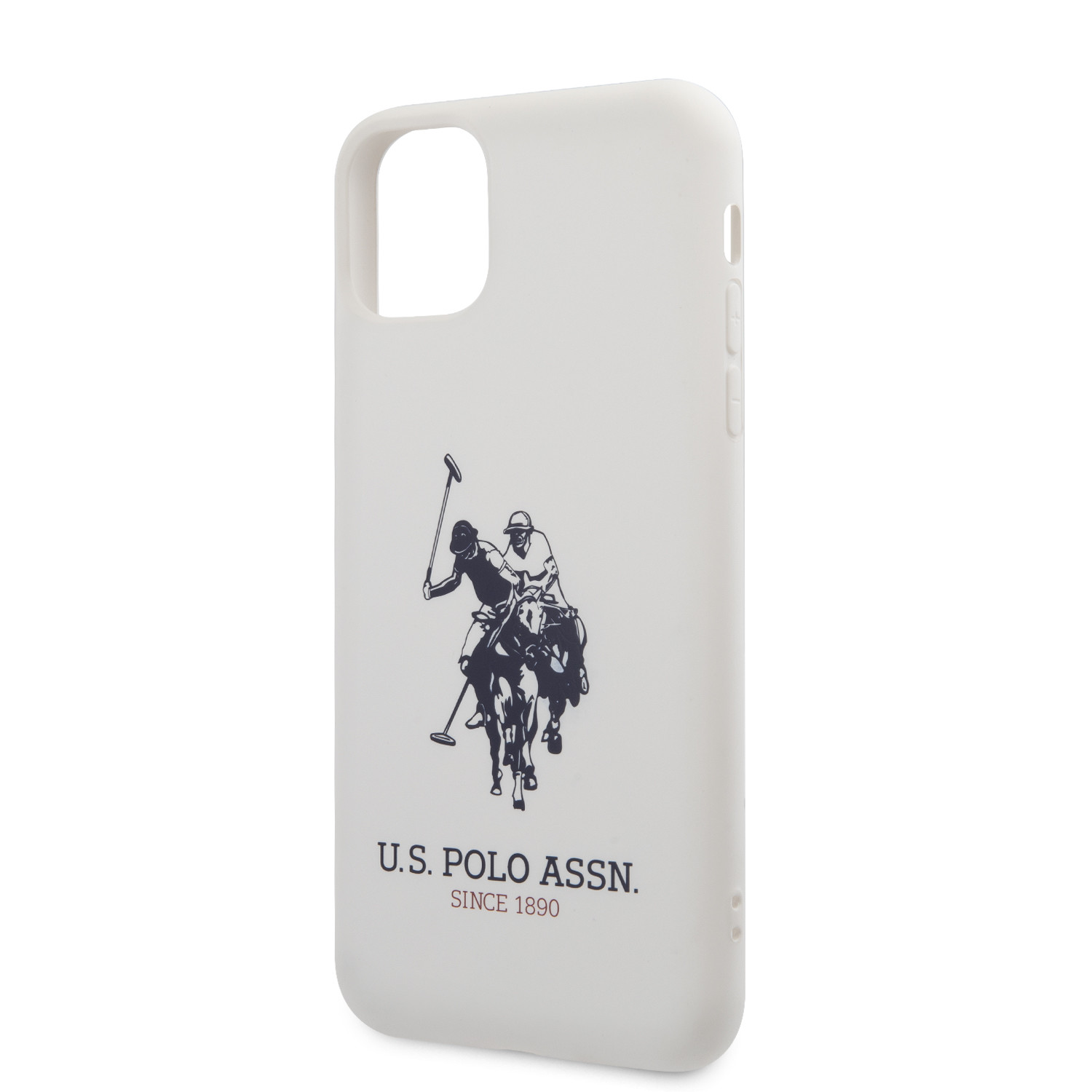Husa Cover US Polo Silicone Effect pentru iPhone 11 Pro Max Alb thumb