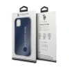 Husa Cover US Polo Silicone Effect pentru iPhone 11 Pro Max USHCN65SLNVV2 Blue