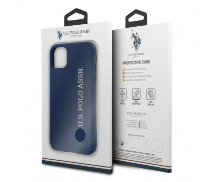 Husa Cover US Polo Silicone Effect pentru iPhone 11 USHCN61SLNVV2 Blue thumb