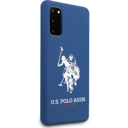 Husa Cover US Polo Silicone pentru Samsung Galaxy S20 Albastra thumb