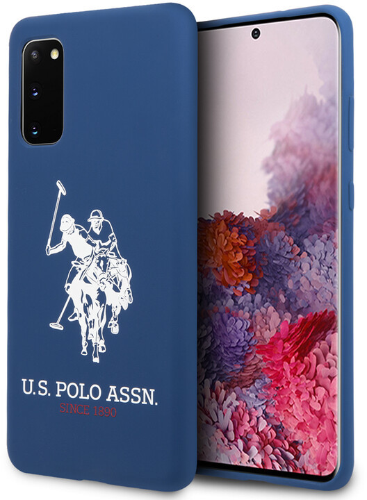 Husa Cover US Polo Silicone pentru Samsung Galaxy S20 Albastra thumb