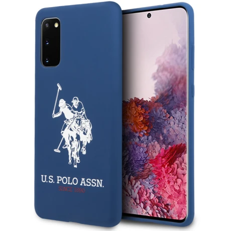 Husa Cover US Polo Silicone pentru Samsung Galaxy S20 Albastra
