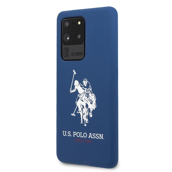 Husa Cover US Polo Silicone pentru Samsung Galaxy S20 Ultra Albastra thumb