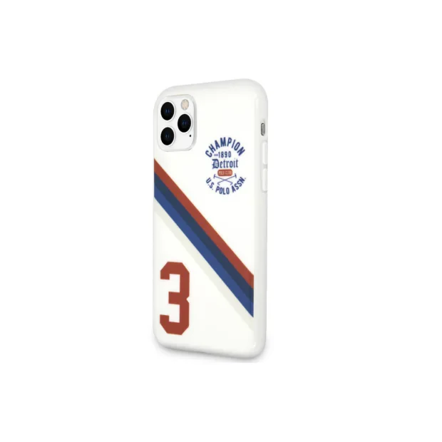 Husa Cover US Polo TPU Detroit 3 Pro pentru iPhone 11 Pro White