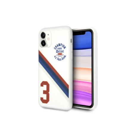 Husa Cover US Polo TPU Detroit 3 Pro pentru iPhone 11 White