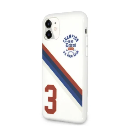 Husa Cover US Polo TPU Detroit 3 Pro pentru iPhone 11 White