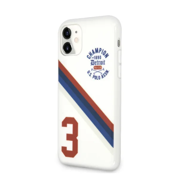 Husa Cover US Polo TPU Detroit 3 Pro pentru iPhone 11 White