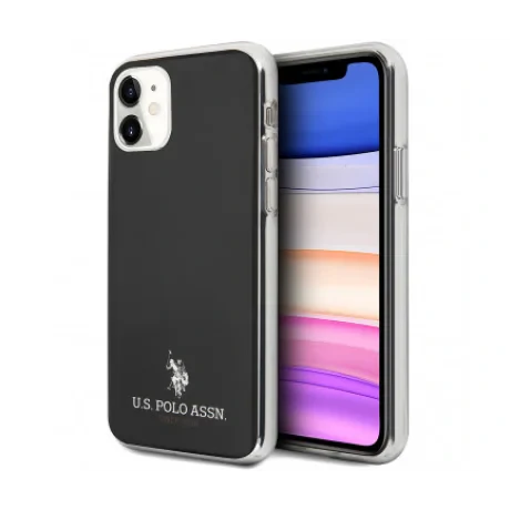 Husa Cover US Polo TPU Small Horse pentru iPhone 11  Black