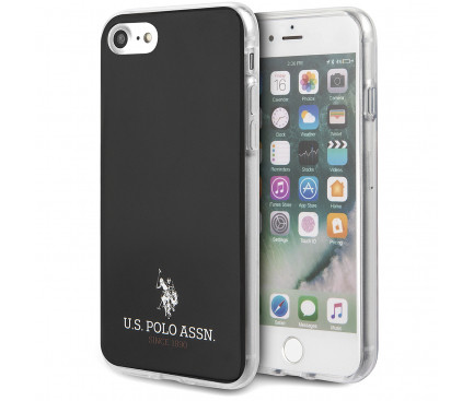 Husa Cover US Polo TPU Small Horse pentru iPhone 7/8/SE 2  Black thumb