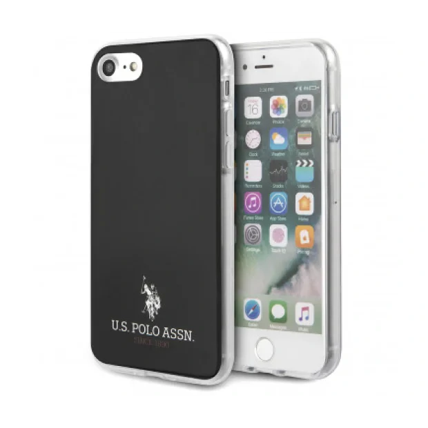 Husa Cover US Polo TPU Small Horse pentru iPhone 7/8/SE 2  Black