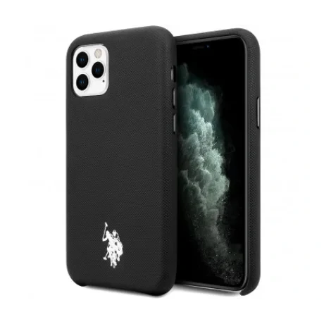 Husa Cover US Polo TPU Wrapped pentru iPhone 11 Pro Max USHCN65PUBK Black
