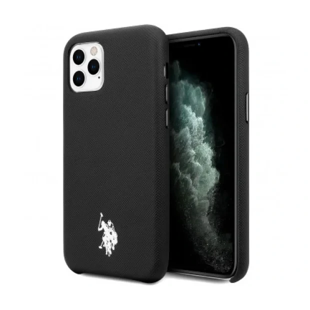 Husa Cover US Polo TPU Wrapped pentru iPhone 11 Pro Max USHCN65PUBK Black