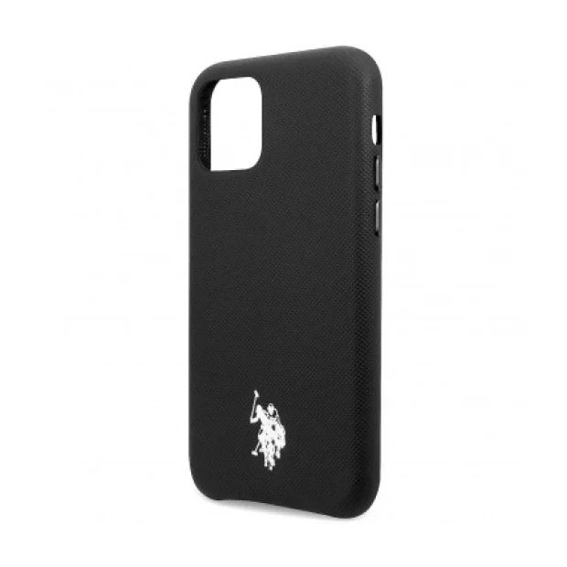 Husa Cover US Polo TPU Wrapped pentru iPhone 11 Pro Max USHCN65PUBK Black