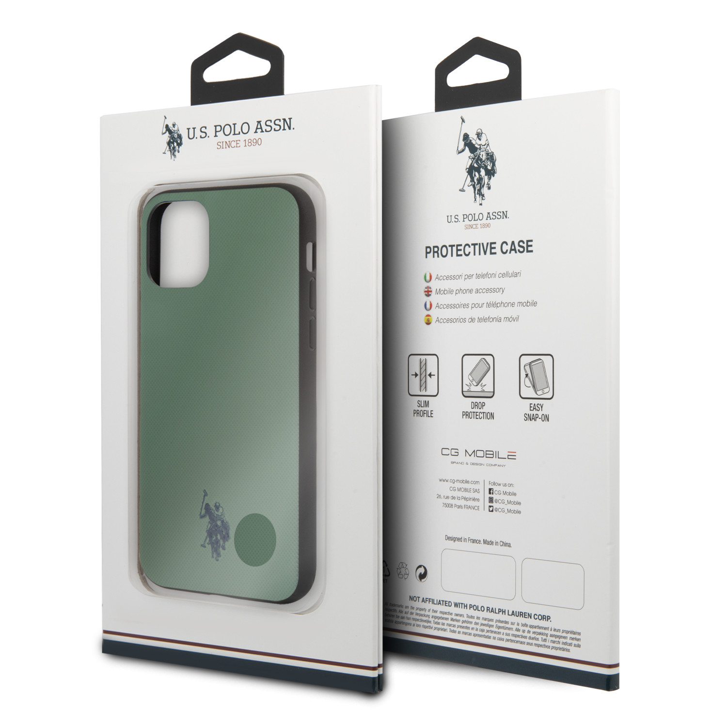 Husa Cover US Polo TPU Wrapped pentru iPhone 11 Pro Verde thumb